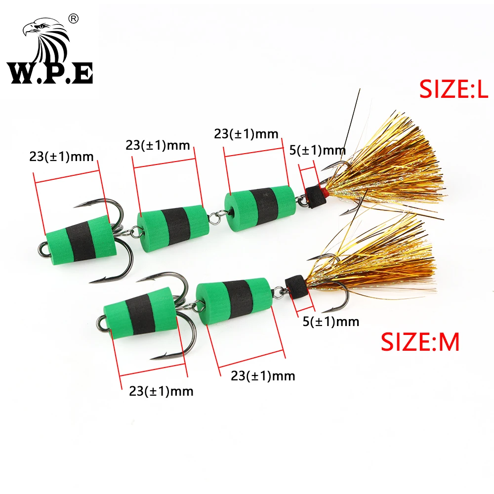 W.P.E nuevo señuelo de pesca MANDULA Multicolor tamaño M/L SwimBait señuelo para lubina cebo para insectos señuelo de pesca suave aparejos de pesca señuelo de espuma - imagen 3