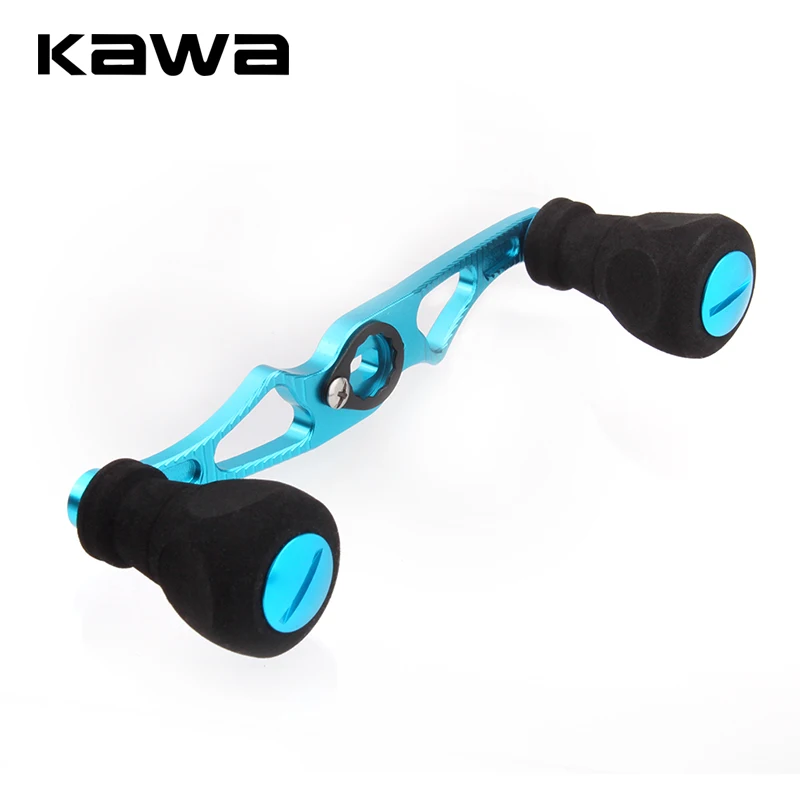 KAWA mango de aleación de aluminio, perilla EVA para carrete de fundición de cebo, aparejos de pesca, mango de carrete, orificio de 8x5mm para carrete A y D - imagen 4