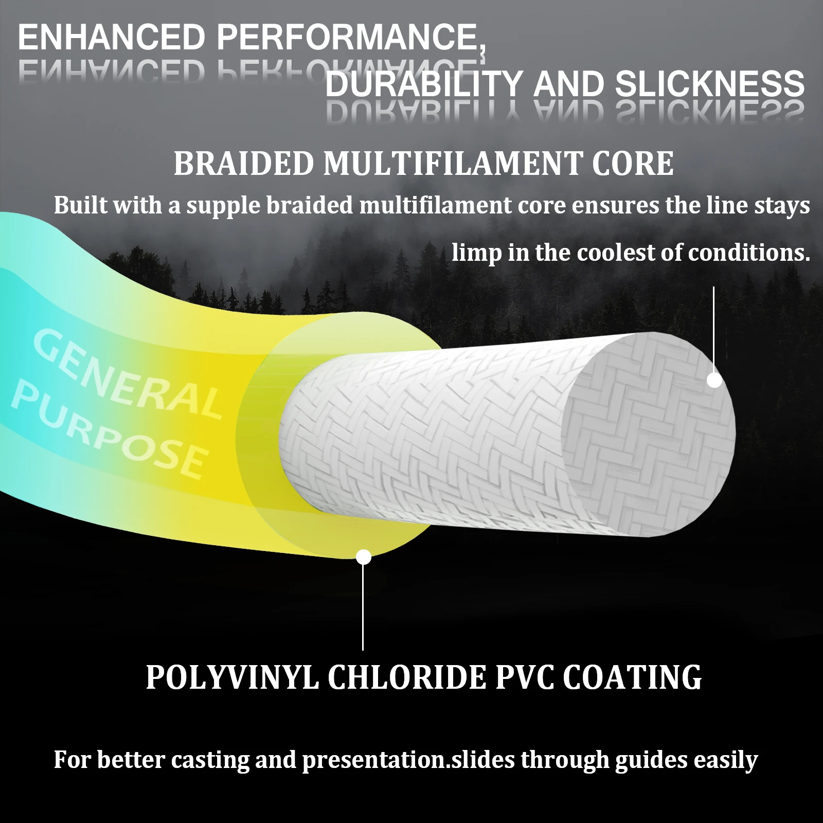 Línea de pesca con mosca de uso general Maximumcatch, línea de mosca de agua salada, peso flotante hacia adelante, 9 WT, 10WT, bucles soldados - imagen 4