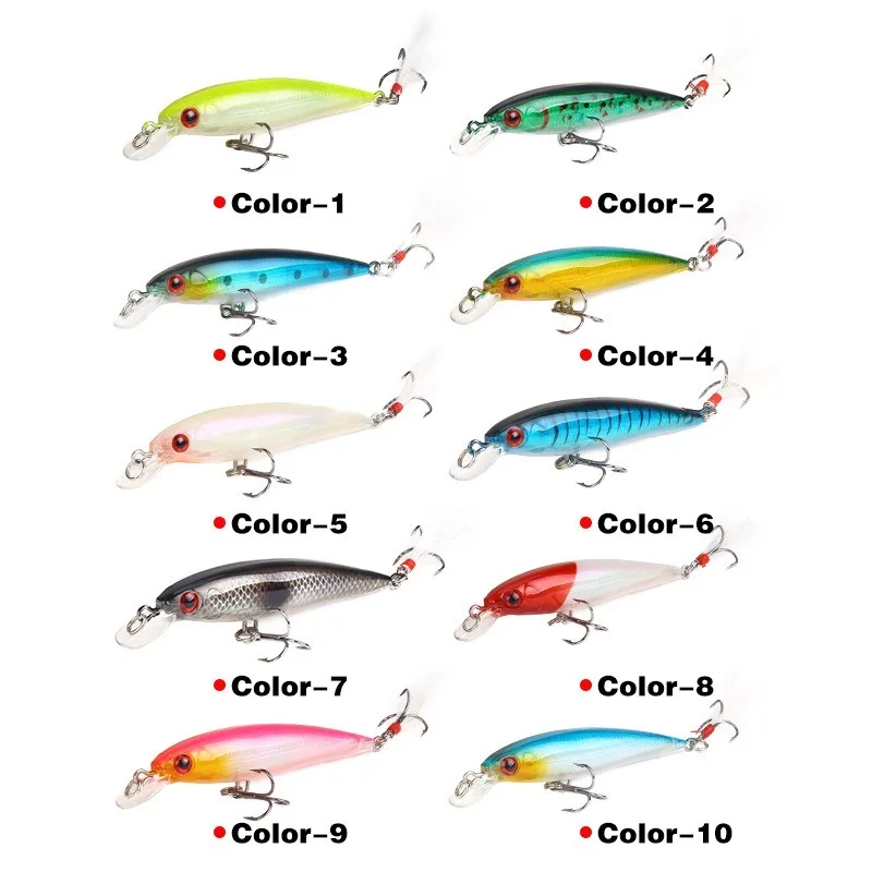 Señuelo de Pesca de pececillo artificial, cebo duro de pluma de 9cm y 7g, Wobblers Crankbait de Japón, 1 piezas