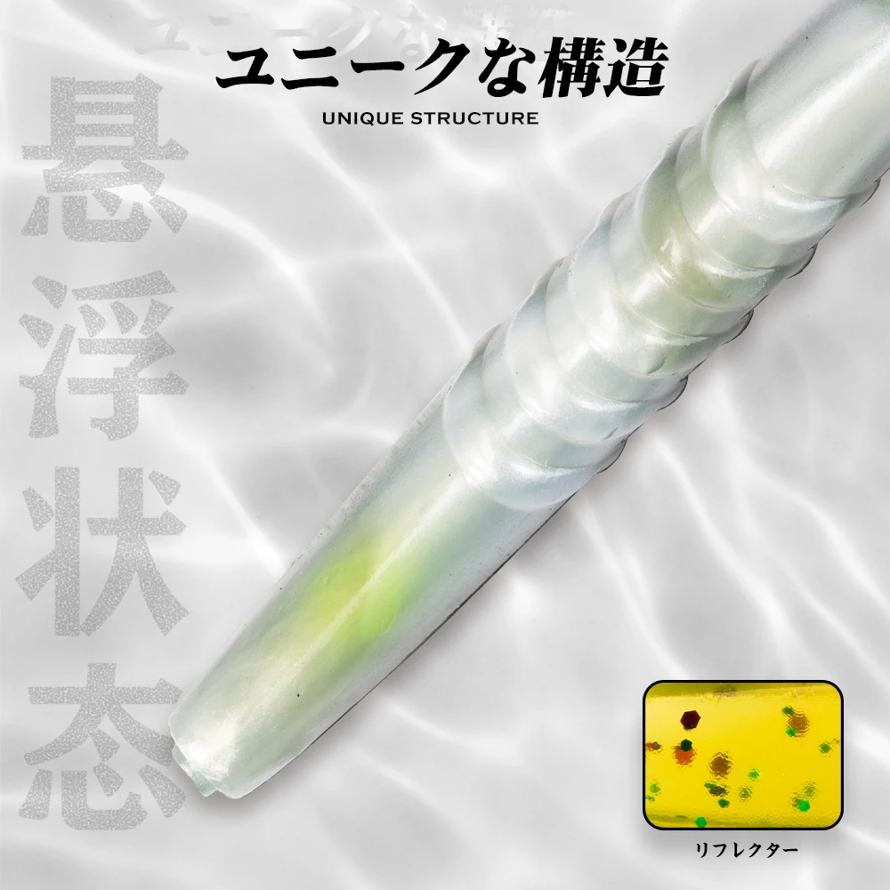 Hunthouse-señuelo de pesca suave de 115mm y 5,3g, Material de silicona que hace ruido, cebo Artificial, aparejos de Lucio, 6 uds. - imagen 4