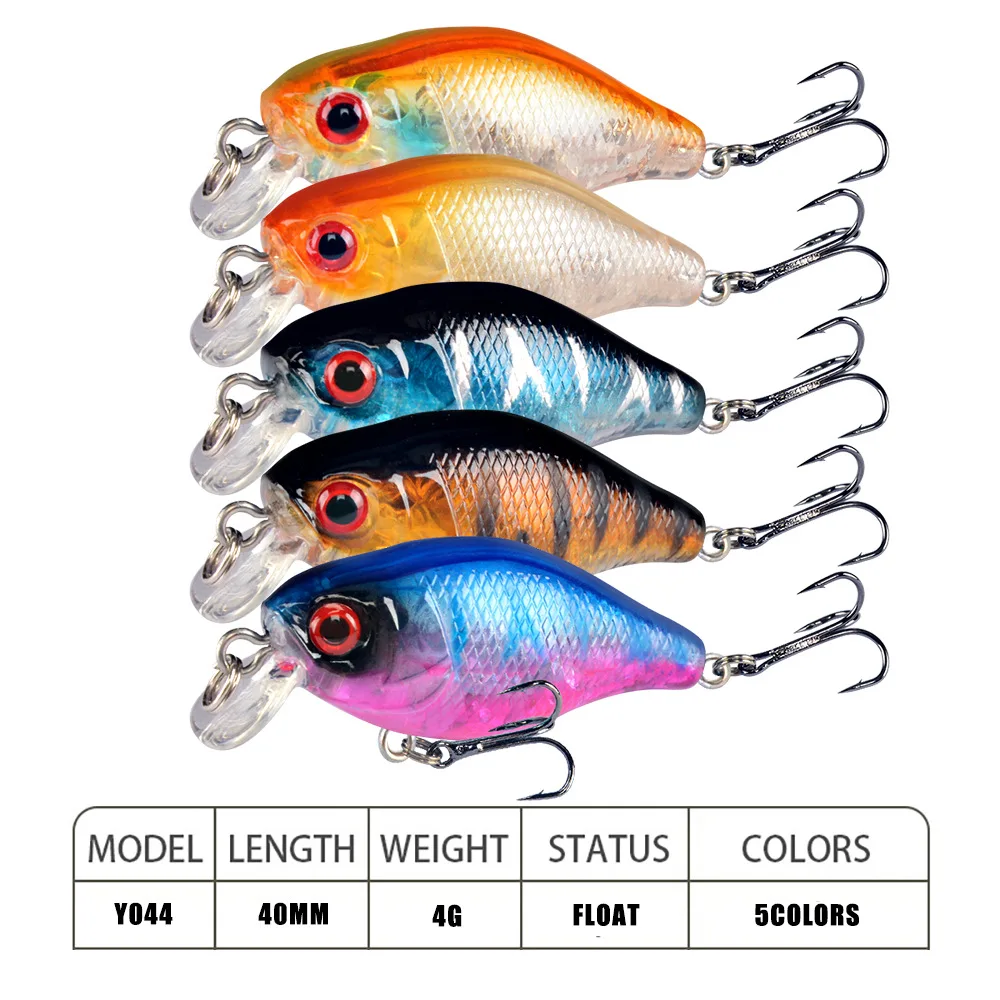 Wobblers-señuelo de Pesca flotante, cebo duro Artificial de Japón, Crankbait, Lucio, carpa, Swimbait, aparejos de Pesca, 1 unidad, 4cm, 4.g - imagen 3