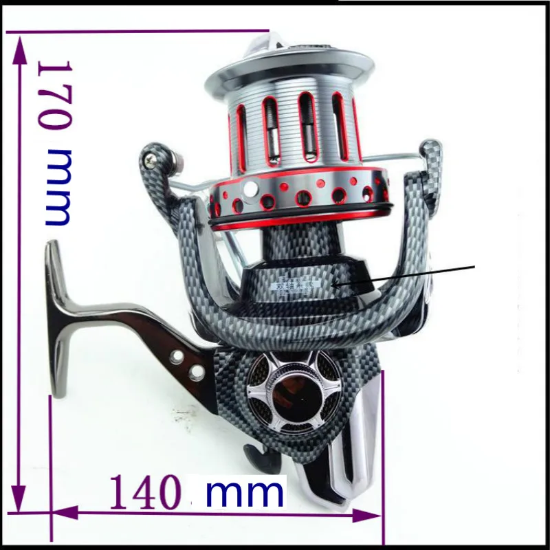 Carrete De Pesca en roca 8000: 1, 10000s, 12000s, 11BB, doble carrete, Ratio De engranaje, giratorio, rueda para Pesca De carpa - imagen 4