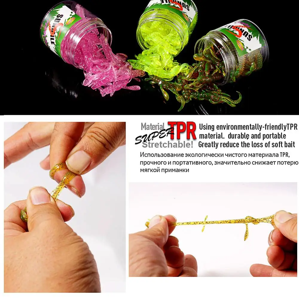 SUNMILE-Cebo suave Wobbler para pesca, cebos artificiales de 4cm/1g, lote de 20 unidades - imagen 5