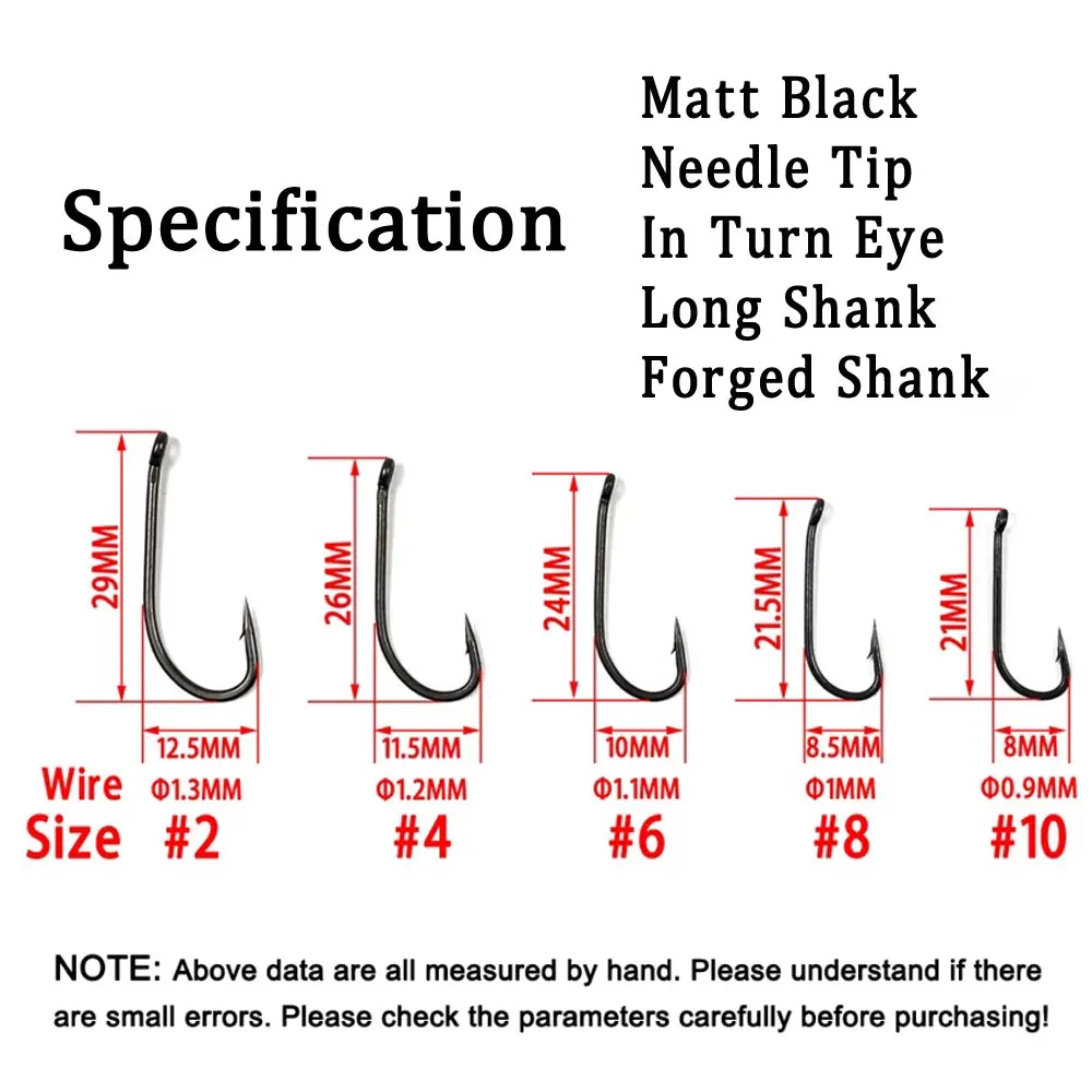 Bimoo-anzuelo de pesca de carpa, gancho de pesca de carpa, de acero al carbono, 20 unidades - imagen 2