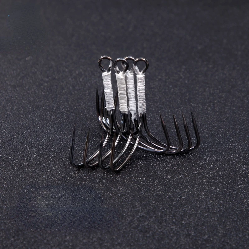 Anzuelos triples De acero al carbono, anzuelos De anclaje Triple súper afilados para Pesca curricán De mar, Anzuelos De Pesca Mar, aparejos De Pesca - imagen 5