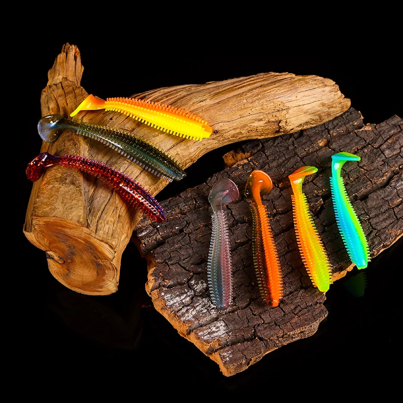 FSDZSO-señuelo de pesca de 80mm y 120mm, cebo cilíndrico Wobbler de silicona para erizo, espiga, sábalo, remo de pepino de mar - imagen 5