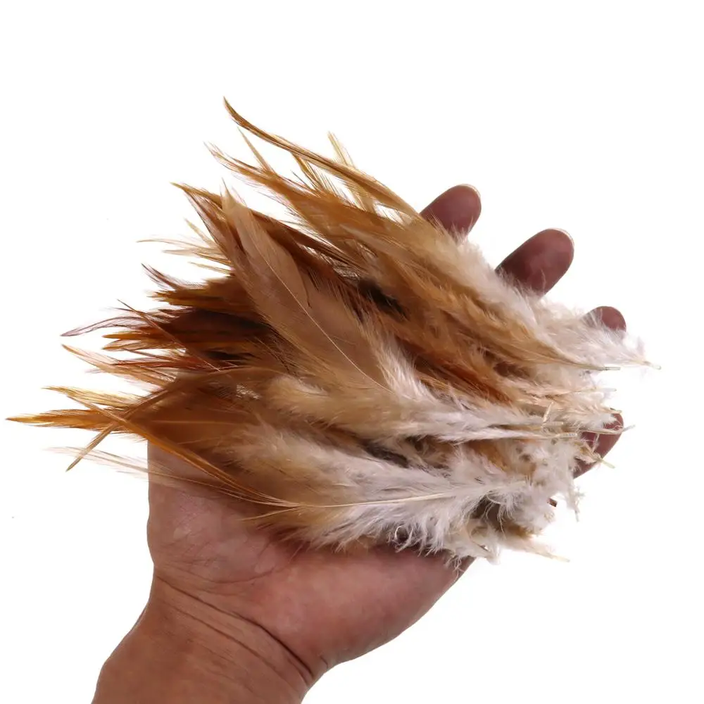 Bimoo 50 Uds atado de moscas silla de gallo plumas de Hackle plumas de Schlappen para Steelhead moscas de salmón lubina Streamer de agua salada - imagen 3