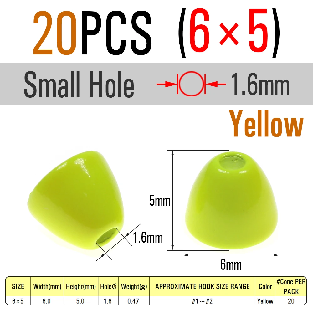 S hole 6X5 Yellow