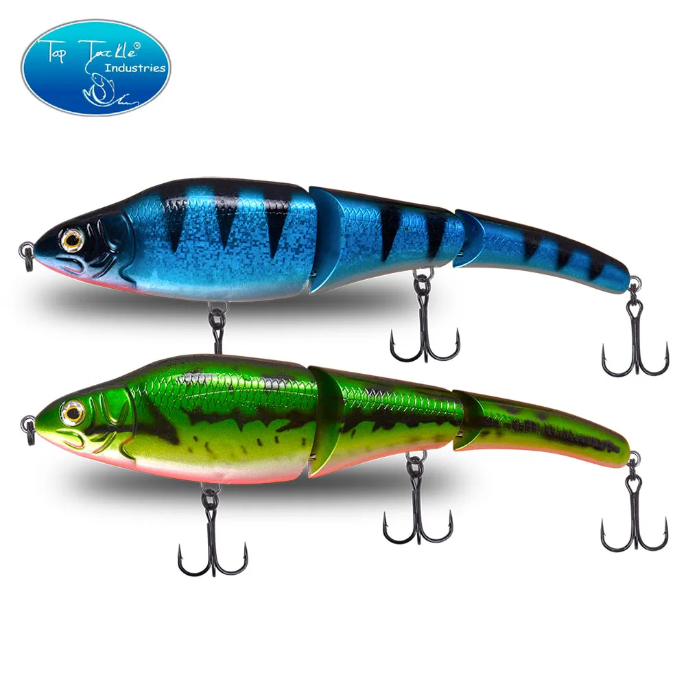 Señuelo de pesca de hundimiento Artificial Swimbait 230mm 125g 3 segmentos señuelos articulados ABS PlasticTackle para Lucio almizclado perca Wobbler - imagen 5