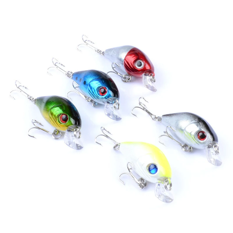 Crankbait-señuelo de Pesca de 5,5 Cm, 7,1g, Minnow duro, Wobbler, manivela gruesa, aparejos de Pesca Isca, cebo Artificial