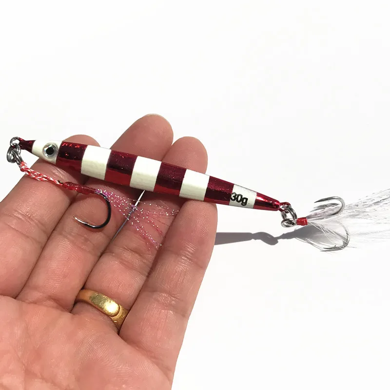 Señuelos de pesca de fundición larga, 15g, 20g, 30g, Jigbait Shore Cast Jigs Minnow VIB, señuelo Artificial de pez, 1 pieza en oferta - imagen 3