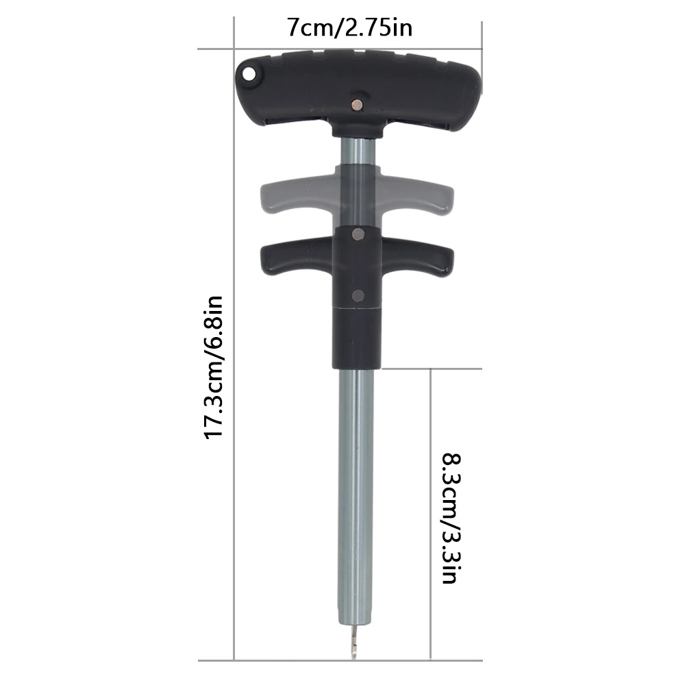 Extractor de anzuelos de pesca portátil, 17,3 cm/6,8 pulgadas, gancho de aluminio, 5 colores disponibles - imagen 3