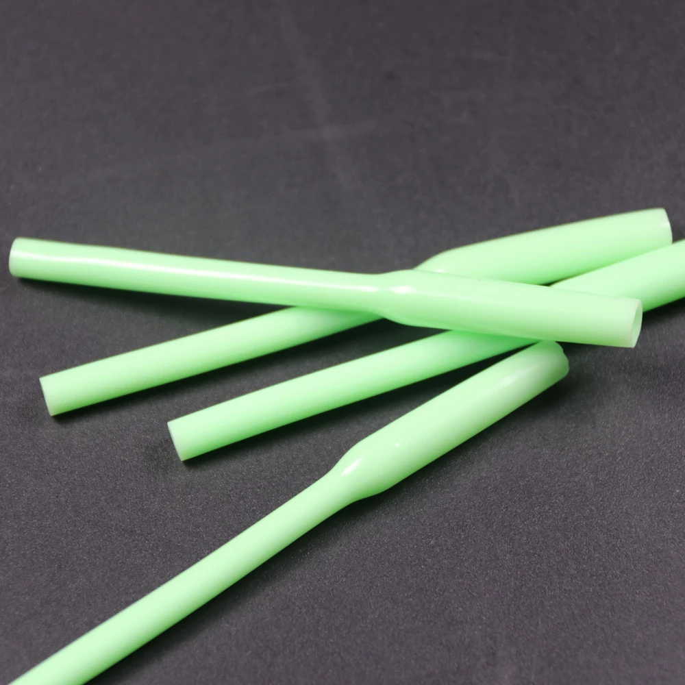 Elllv-manguito de anzuelo de tubo luminoso, accesorios de aparejo de pesca, tubo Protector de líder de anzuelo para pesca de agua salada que brilla en la oscuridad, 100 Uds. - imagen 5