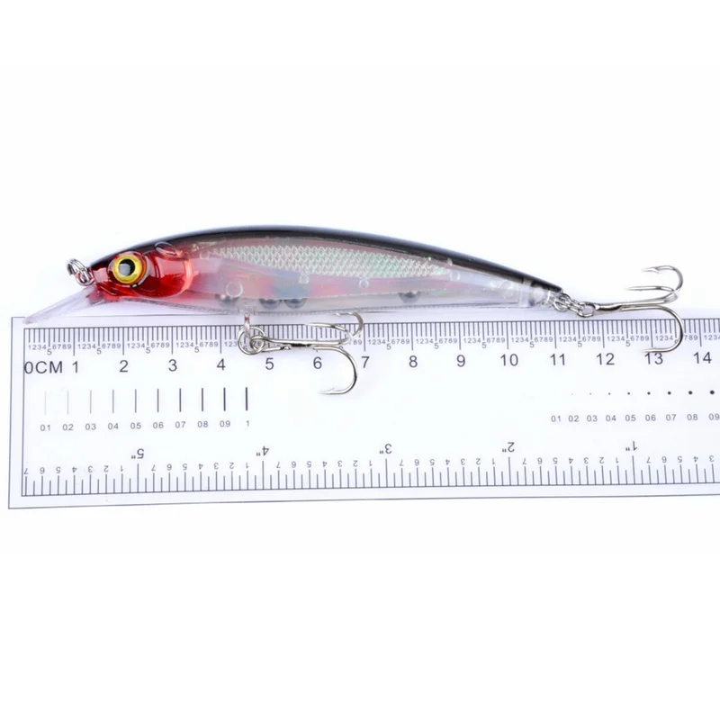 Mini Señuelos de Pesca flotantes Minnow Crankbait, cebo Artificial duro Swimbait, Wobblers de Lucio, 11cm, 13,4g, 1 unidad