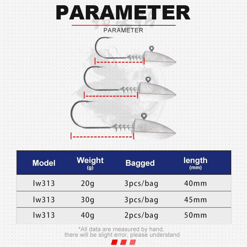 Hunthouse-anzuelo de pesca de plomo, 20g, 30g, 40g - imagen 2