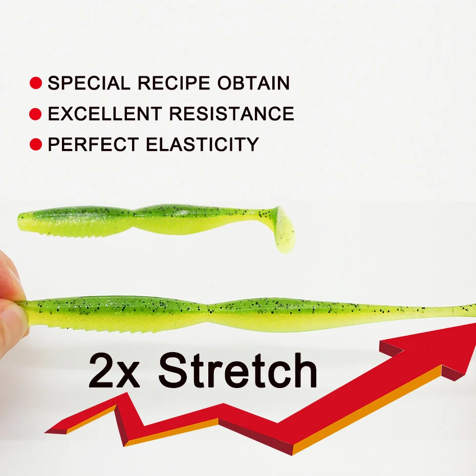 Señuelos de pesca KESFISHING, cebo de silicona suave artificial Spiner Shad de 4 y 5 pulgadas, el mejor Lucio de lubina añadir olor a pescado - imagen 4