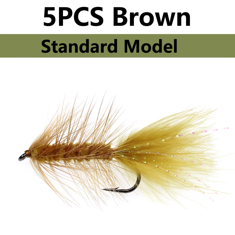 5pcs standard brown