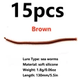 15pcs brown