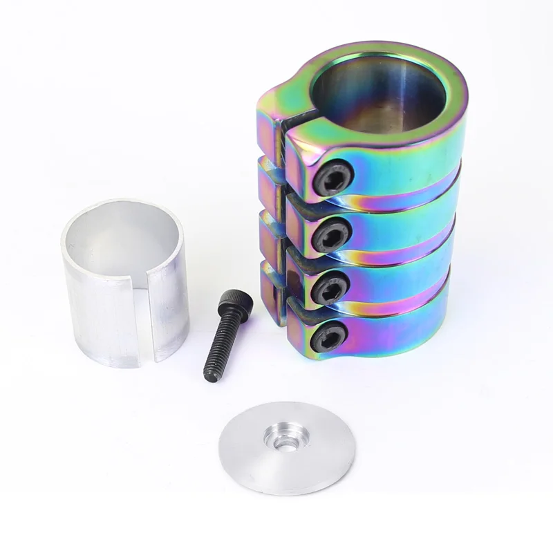 Mosodso SCS 4 pernos Pro Stunt Scooter abrazadera de aluminio negro HIC Kick Scooter piezas de repuesto accesorios de manillar para Scooter - imagen 5