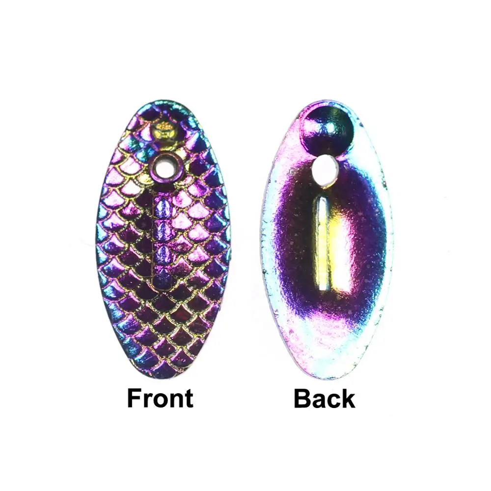 Wifreo, 10 Uds., cuchara para pesca con mosca, señuelos, cebos giratorios, hoja para trucha, Panfish, pesca con mosca, accesorios de señuelo para pesca DIY - imagen 5