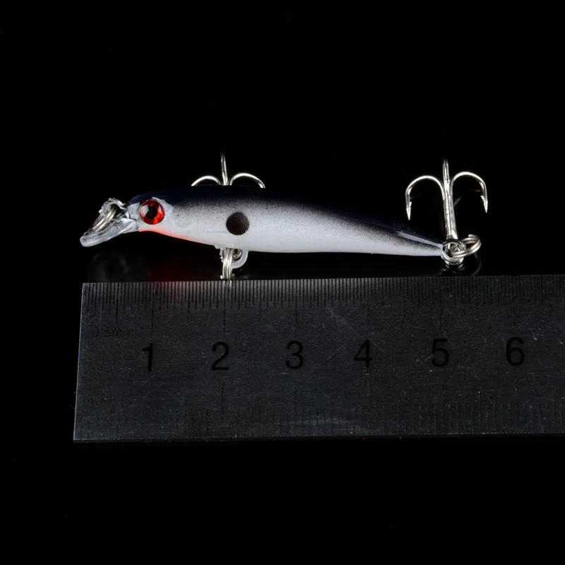 Señuelo de pesca pequeño de 3g y 5cm, cebos duros realistas para pececillos, ojos 3D, Crankbait, Wobblers, aparejos de pesca de carpa, 8 colores, 1 unidad - imagen 3