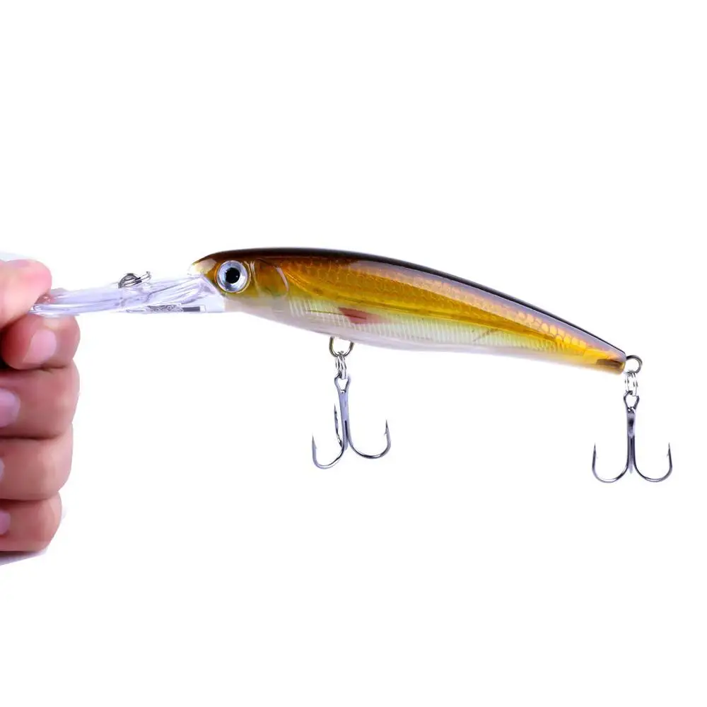 Señuelo de Pesca de pececillos grandes, 1 piezas, 17cm, 30g de profundidad, cebo Artificial de plástico, Crankbait, Wobblers, aparejos de Pesca de carpa - imagen 2