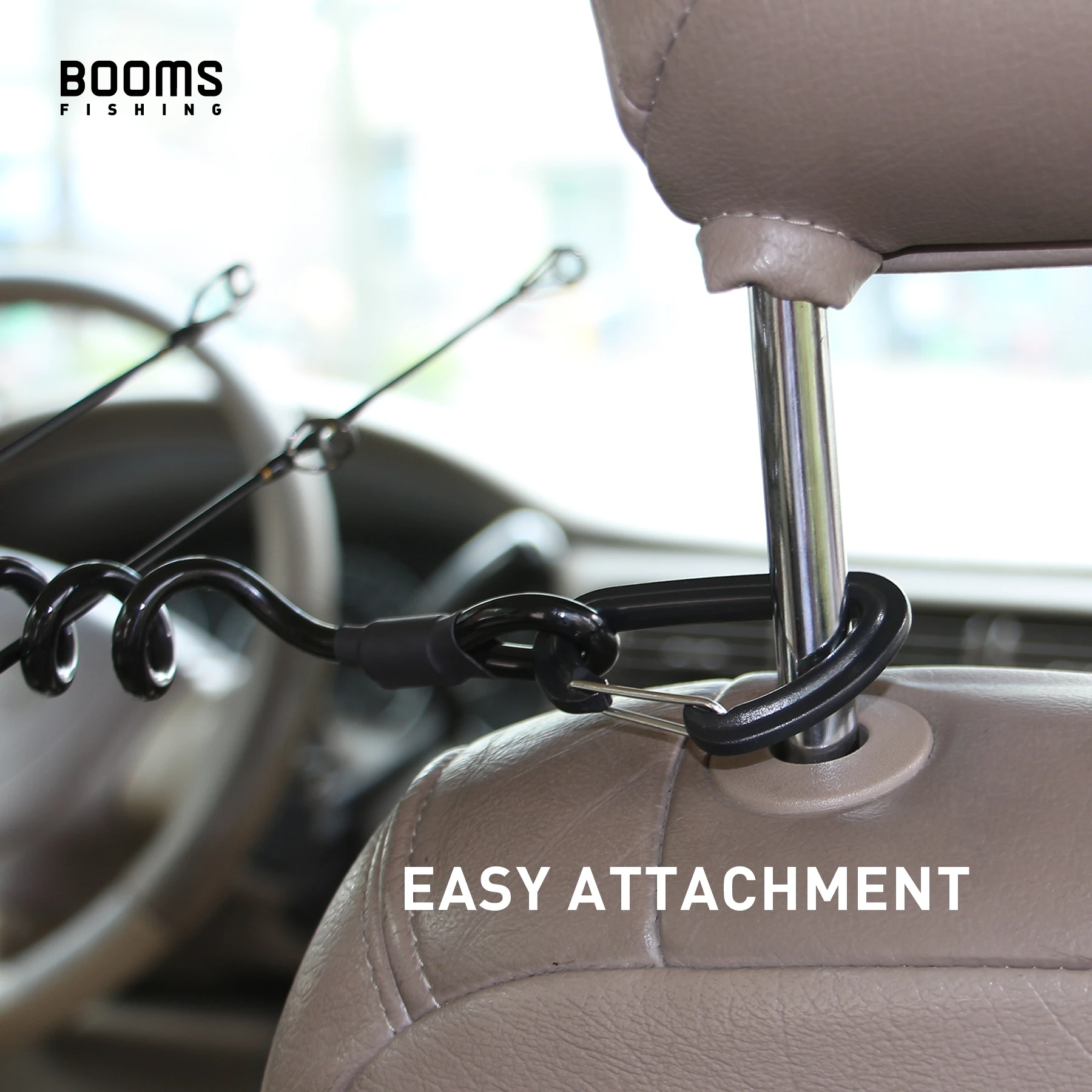 Booms-soporte para caña de pescar VTC, soporte para caña de vehículo, cordón en espiral, cordón elástico para cajas de aparejos de pesca, accesorios de herramientas - imagen 5