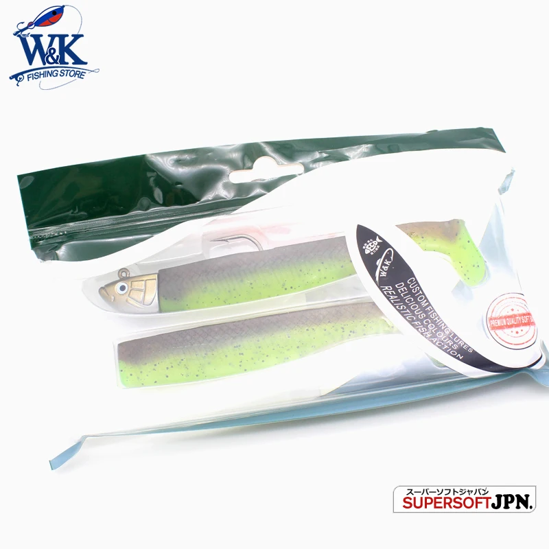 Señuelo Minnow T140 Kit 45g 12 cm cebo suave para Zander Pike señuelo de pesca doble Color señuelo de vinilo estucado dos Uds juego de señuelos blandos - imagen 5