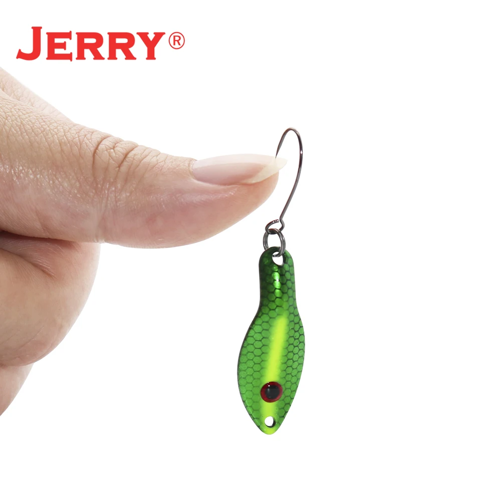 Jerry Libra-señuelo ultraligero, Mini cucharas de trucha, 1,4g, 2,5g, flotante, Wobbler, giratorio, cebo, Color UV, pesca fina - imagen 5