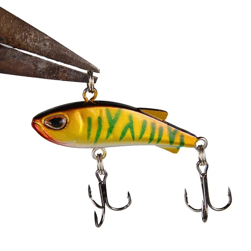 Mini señuelo de pesca VIB que se hunde, 4cm, 4g, cebos artificiales de vibración, Wobblers de pesca en hielo de invierno, aparejos de pesca Crankbait de lubina, 1 ud.