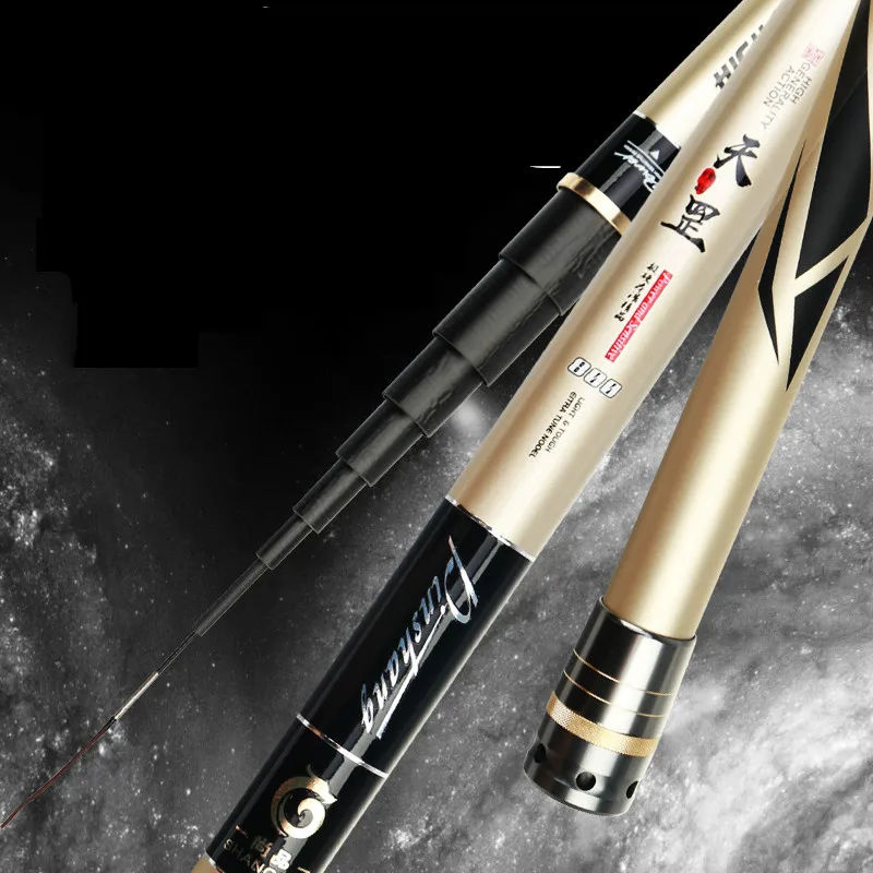 Caña de pescar superdura de fibra de carbono, aparejo de pesca de sección larga, 8/9/10/11/12/13/14/15m - imagen 4