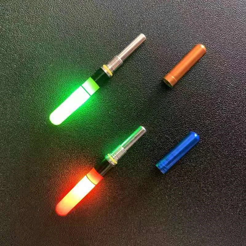 Barra de luz LED para flotador de pesca, tubo de flotador nocturno, aparejos de pesca luminosos, flotador electrónico, flotadores de peces eléctricos, 2 uds. - imagen 4