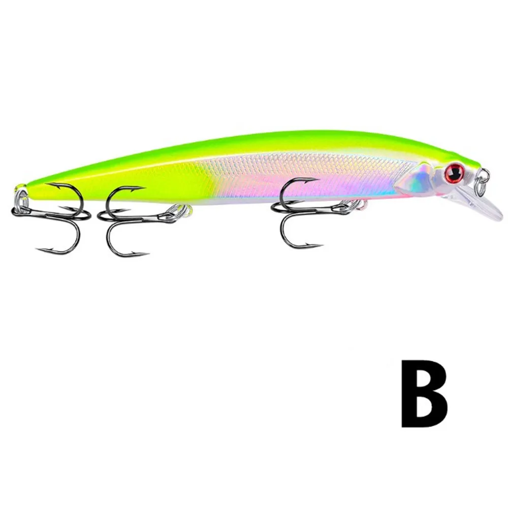 1 Uds Wobbler señuelo de pesca 135mm 18g pececillo flotante Crankbait cebo duro Artificial ojos 3D aparejos de pesca para Lucio - imagen 3