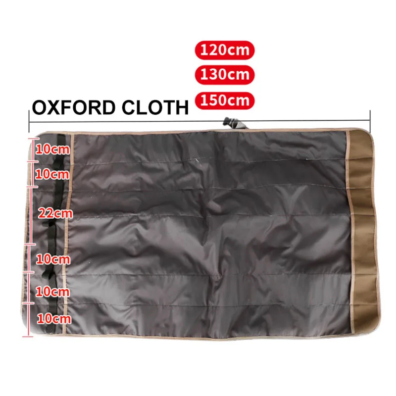 Bolsa de caña de pescar de 150cm, estuche portátil de una sola capa, accesorios de almacenamiento de aparejos de pesca, bolsa de paraguas de pesca plegable enrollable - imagen 4