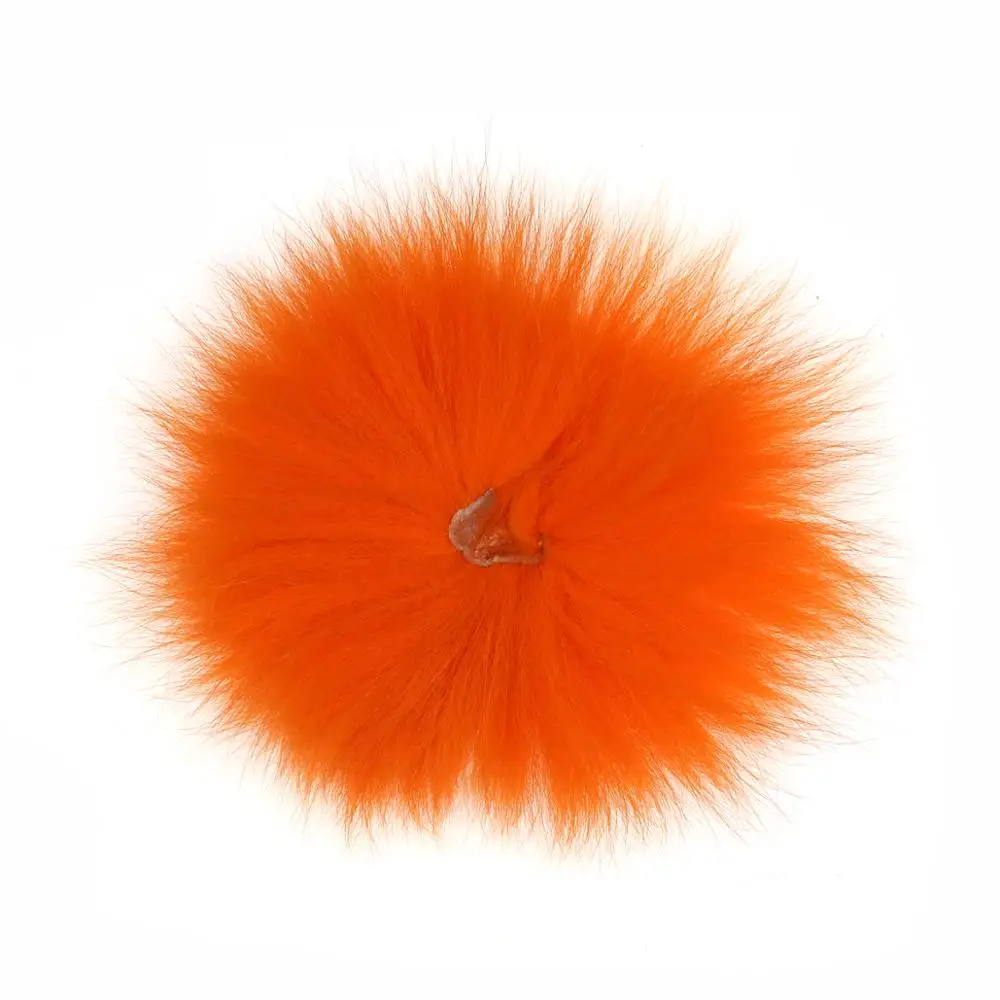Bimoo, 2 uds., pelo de piel de cola Polar de zorro ártico para atado de moscas, cebo Streamer, salmón, cabeza de acero, moscas, materiales de atado de moscas de fibra fina - imagen 4