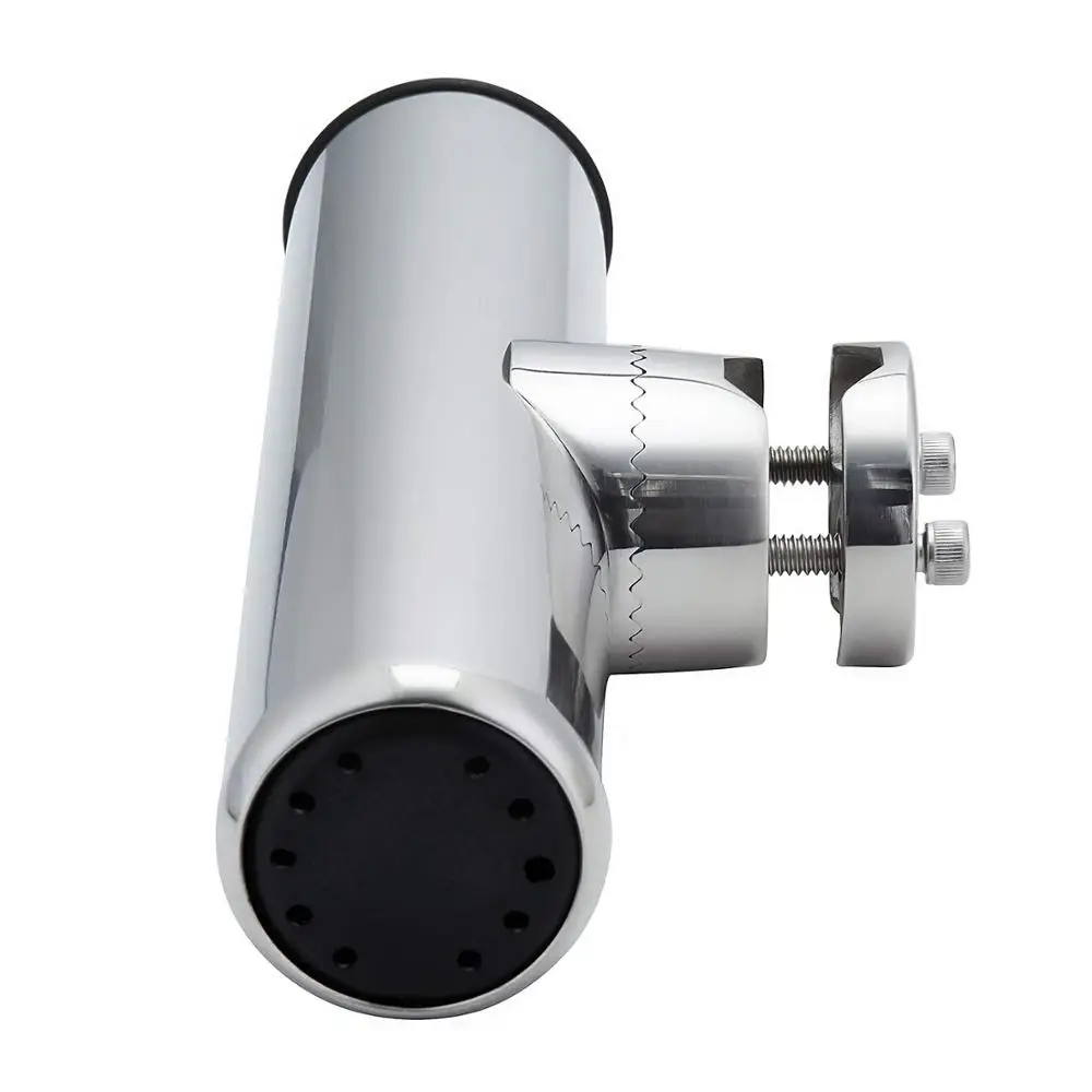 Aparejos de pesca para barco marino, abrazadera de acero inoxidable, soporte de caña de pescar ajustable para 7/8 "-1"