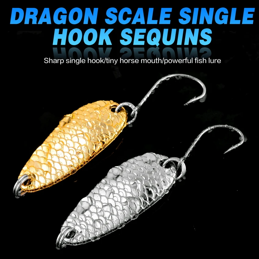 Aorace-señuelo de pesca de Metal para trucha, perca de trucha, Lucio, salmón, 2,5g -5g, cuchara de línea S - imagen 5