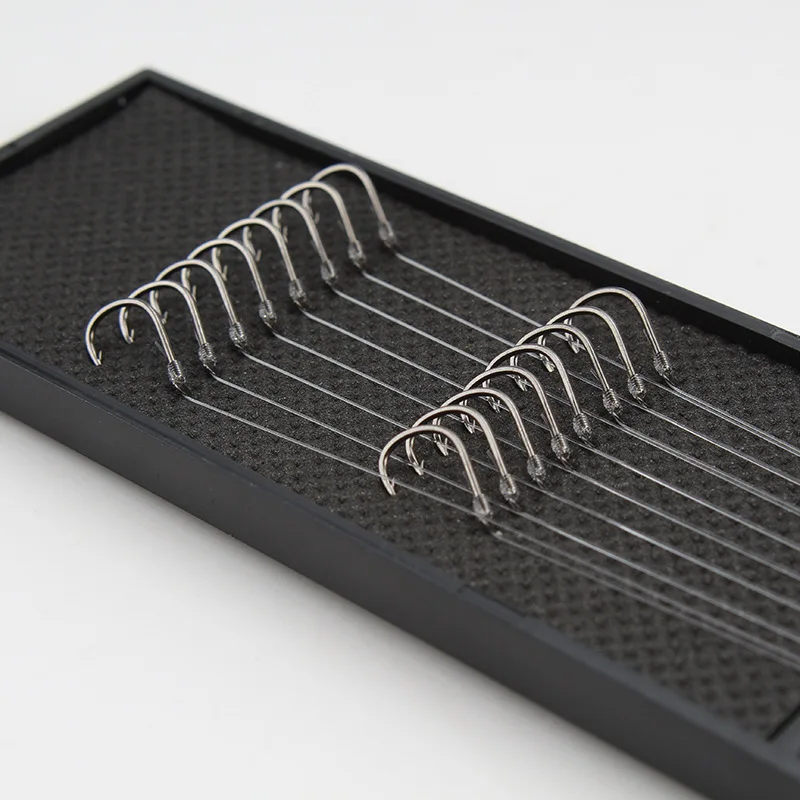 Conjunto de anzuelos dobles para pesca, conjunto de anzuelos de dos líneas, de acero inoxidable, afilados, 8 unids/lote