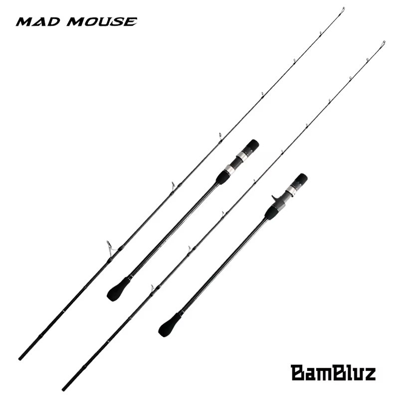 Caña de jigging Madmouse Bambluz 1,9m carbono Fuji spinning y casting - imagen 5