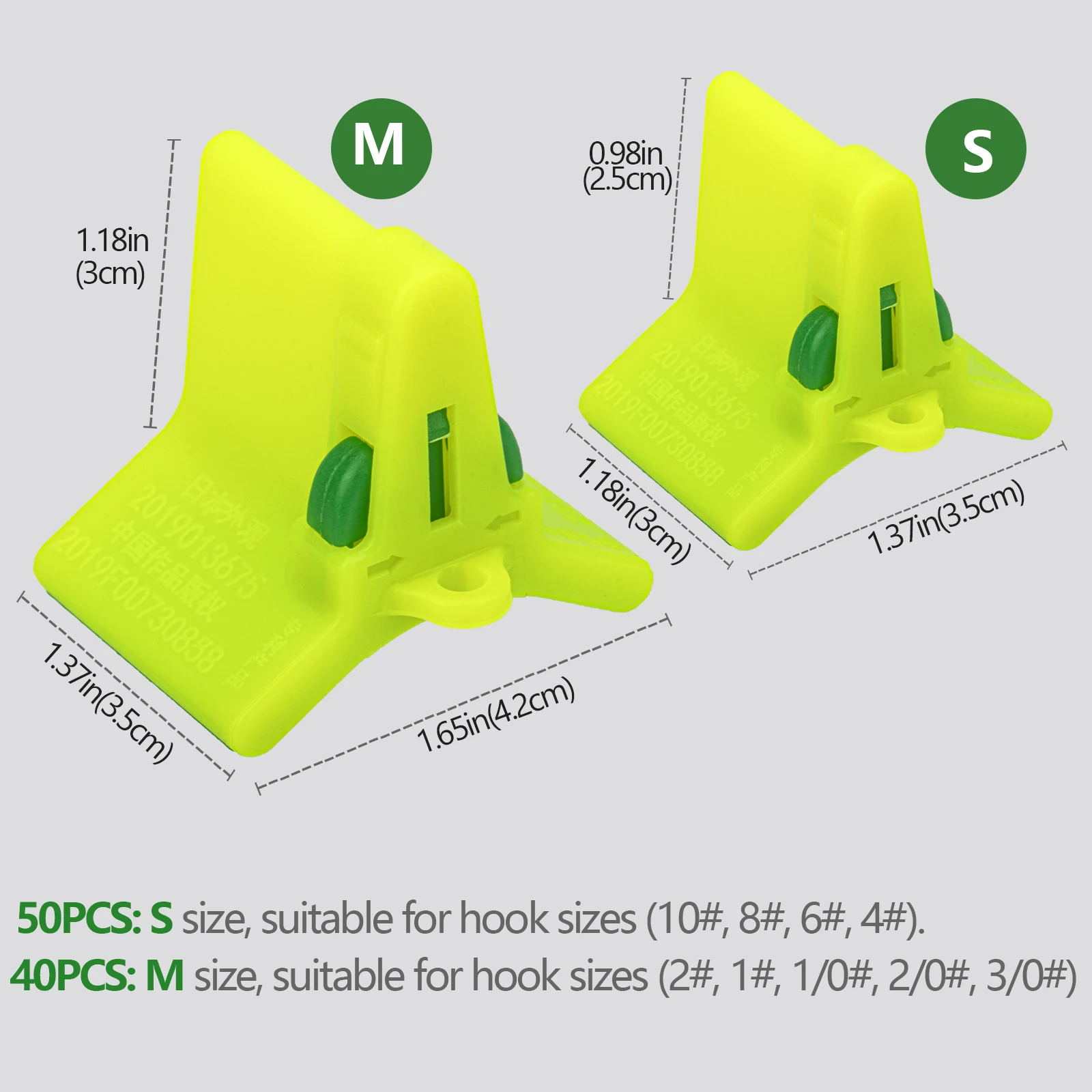 Protector automático de anzuelos de pesca, funda para anzuelos triples, fundas para anzuelos, accesorios de pesca verdes, 10 Uds. - imagen 3