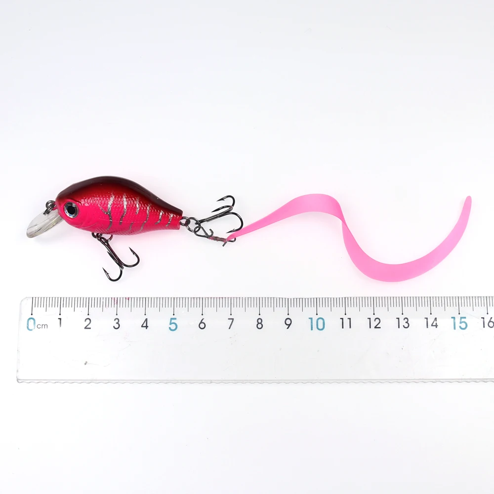 Bimoo, 10 Uds., cola de movimiento prefiada de tamaño M con cierre rápido para Señuelos de Pesca, moscas, serpentinas, trucha, lubina, Lucio, peces de agua salada - imagen 4