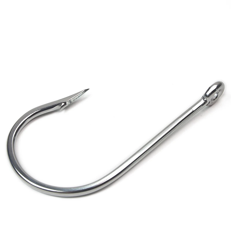 Anzuelo de pesca en el océano, pez grande de acero inoxidable, tiburón, atún, carpa plateada, accesorios para pescar, 5 uds. - imagen 3