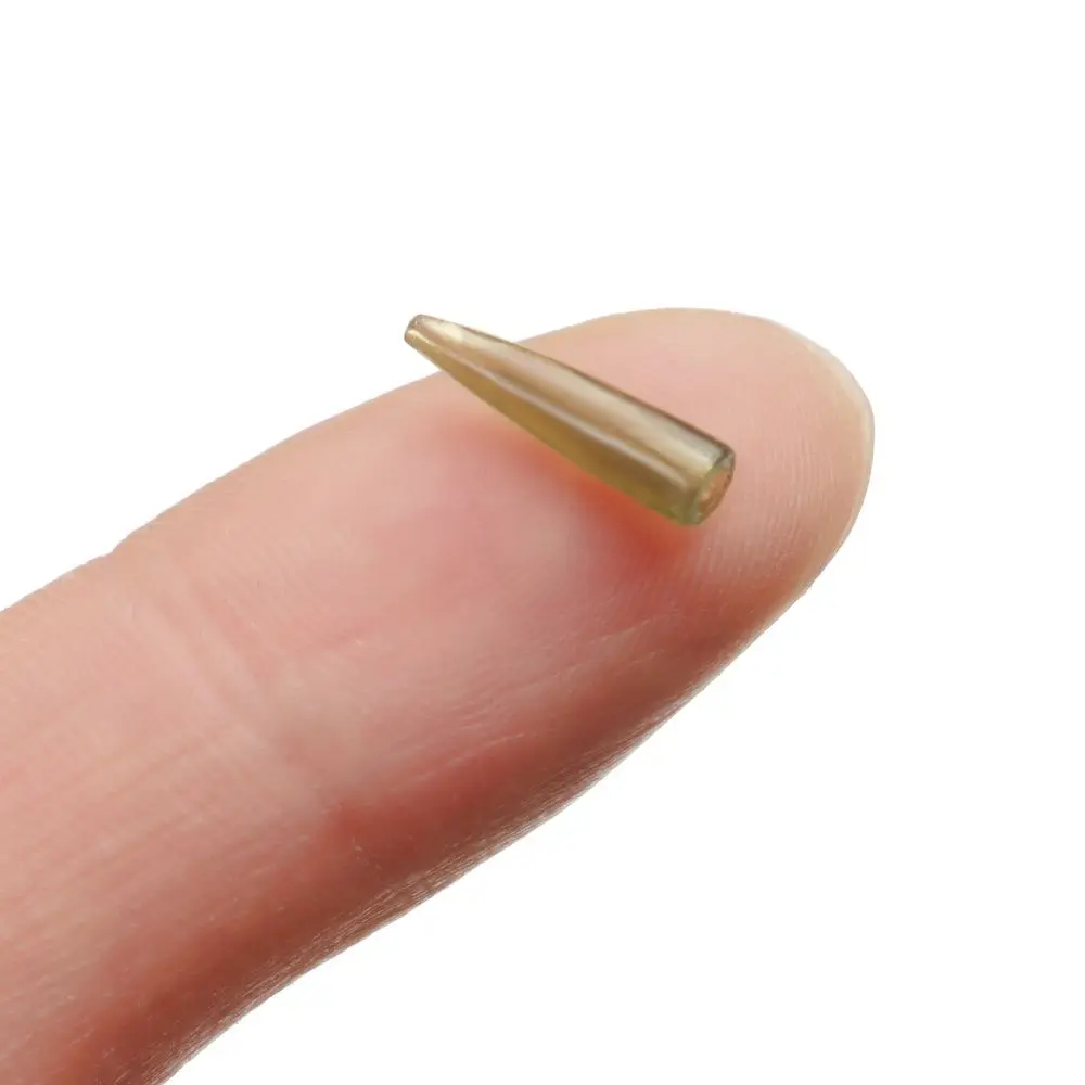 Cono de goma verde antienredos, accesorios de pesca, conexión con gancho de pesca, Micro carpa, 50 piezas - imagen 3