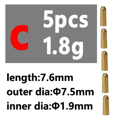 5pcs C type 1.8g