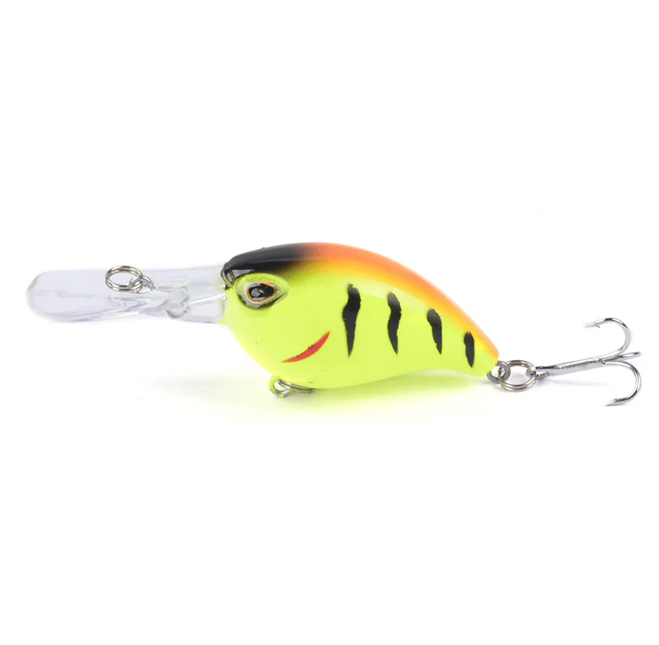 Crankbait de hundimiento, Wobblers de Pesca de 5,1g y 6cm, cebo Artificial de manivela, señuelo de Pesca de lubina, Pesca de curricán, aparejos de Pesca de carpa, 1 ud. - imagen 2