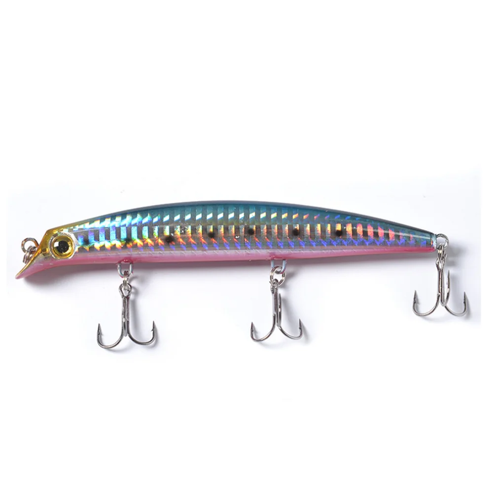 Señuelo de Pesca Popper, anzuelos artificiales de plástico duro para lubina, Wobbler Crankbait, aparejos de Pesca de carpa, 12cm, 14,8g, 1 ud. - imagen 5