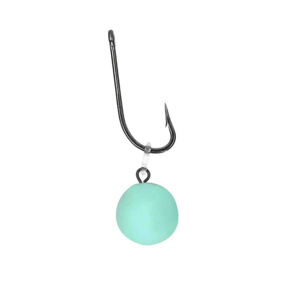 Cebo de Metal con punta para carpa, aparejo de pesca de goma transparente, 10pins/tarjeta