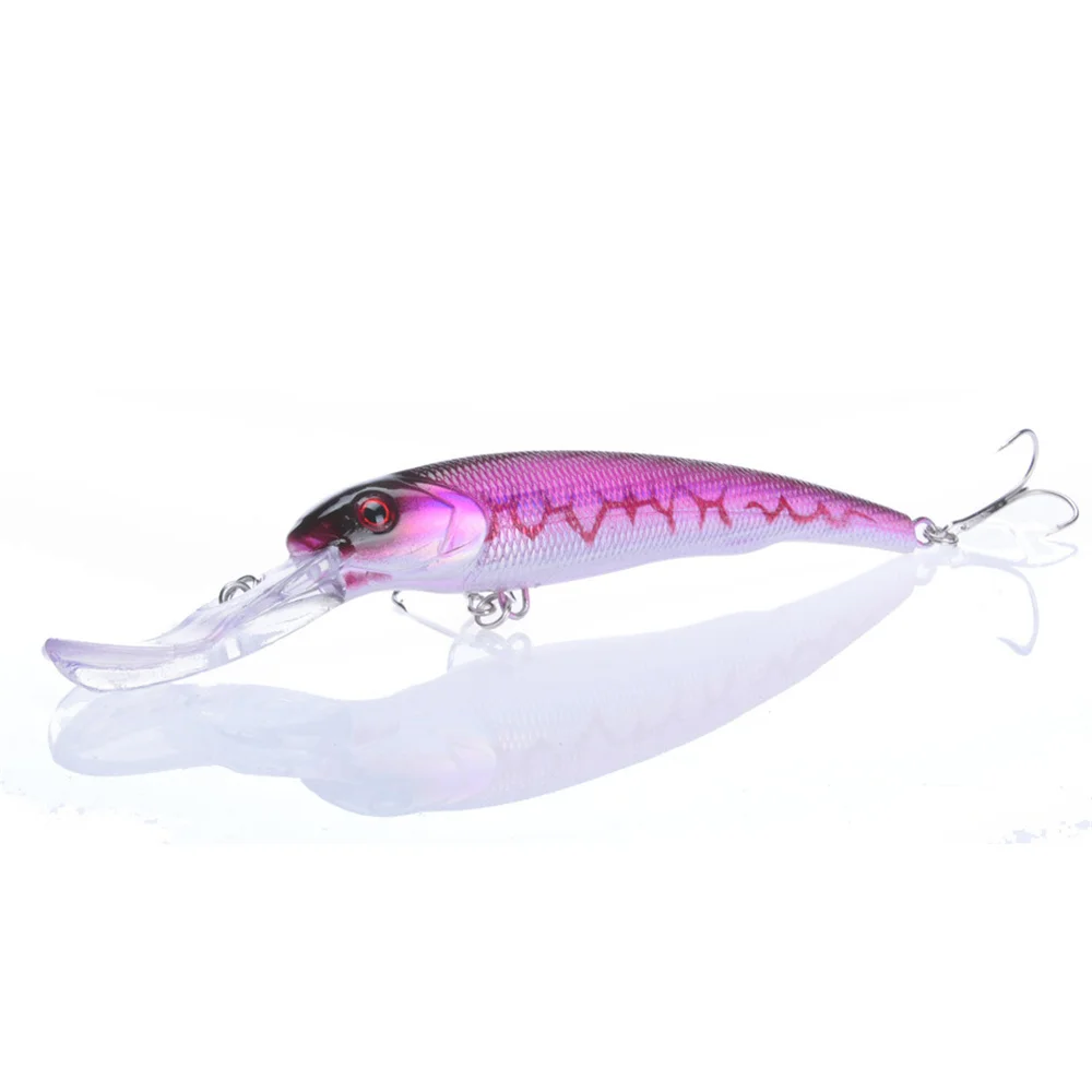 Señuelo Minnow Crankbait de plástico duro para pesca de lubina - imagen 2