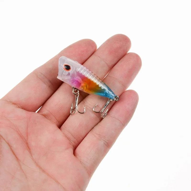 Aparejos de pesca, señuelos de 6 colores, 4cm, 3g, cebos de lubina 8 #, anzuelo, 1 unidad - imagen 3